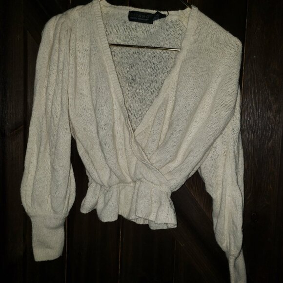 GITANO vintage angora sweater,  size large.   as is - Picture 1 of 5